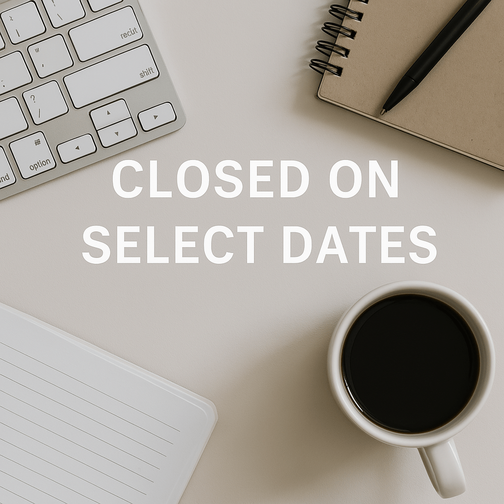 2025 Dates that we are closed - COMMUNITY LIGHTING & ELECTRIC SUPPLY