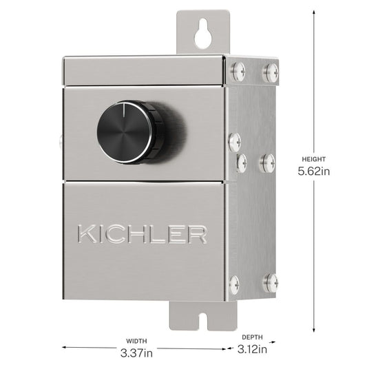 KICHLER 15DM20SS PLC Dimmer Stainless Steel dimensions