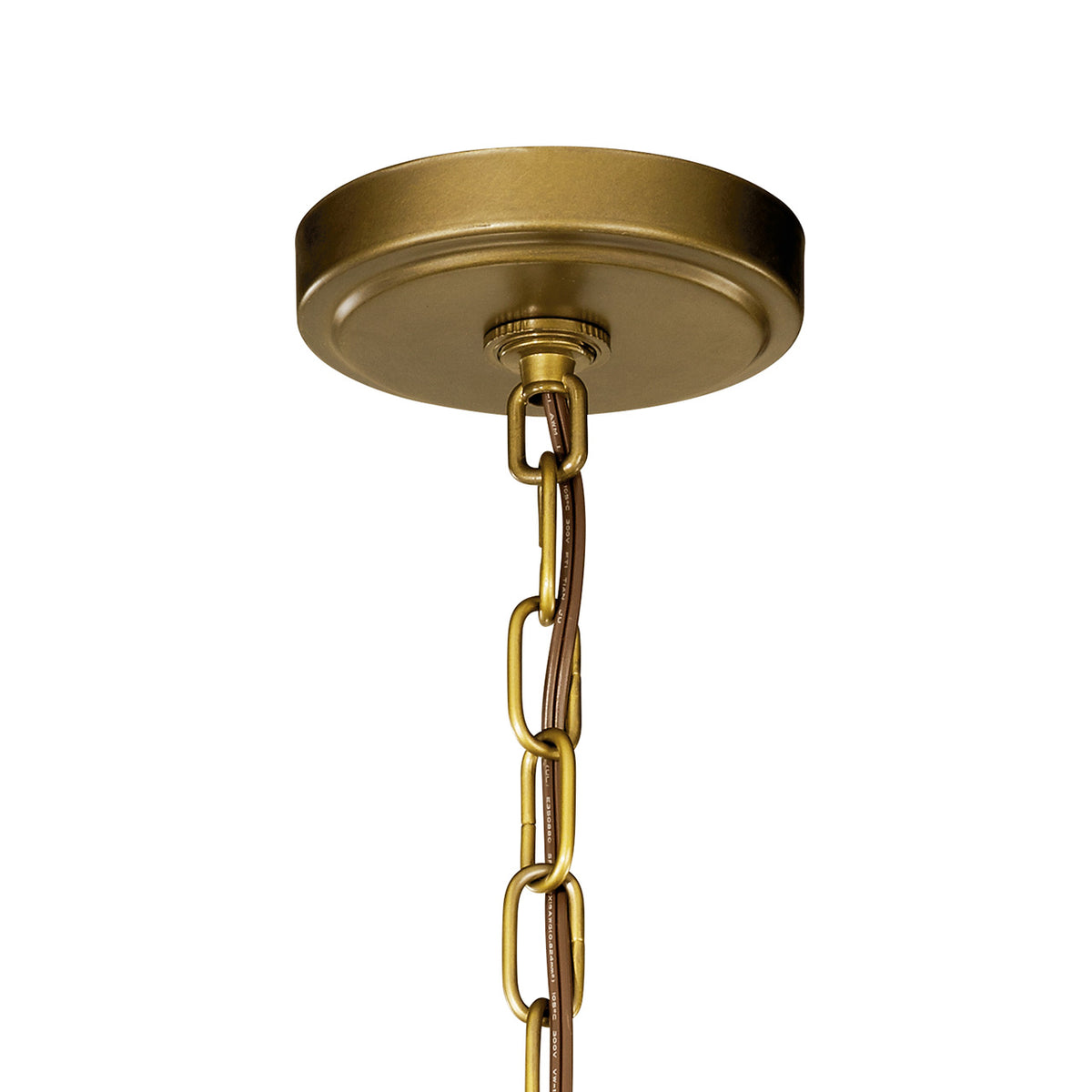 Canopy for the Voleta 20.75" 3 Light Pendant Brass on a white background