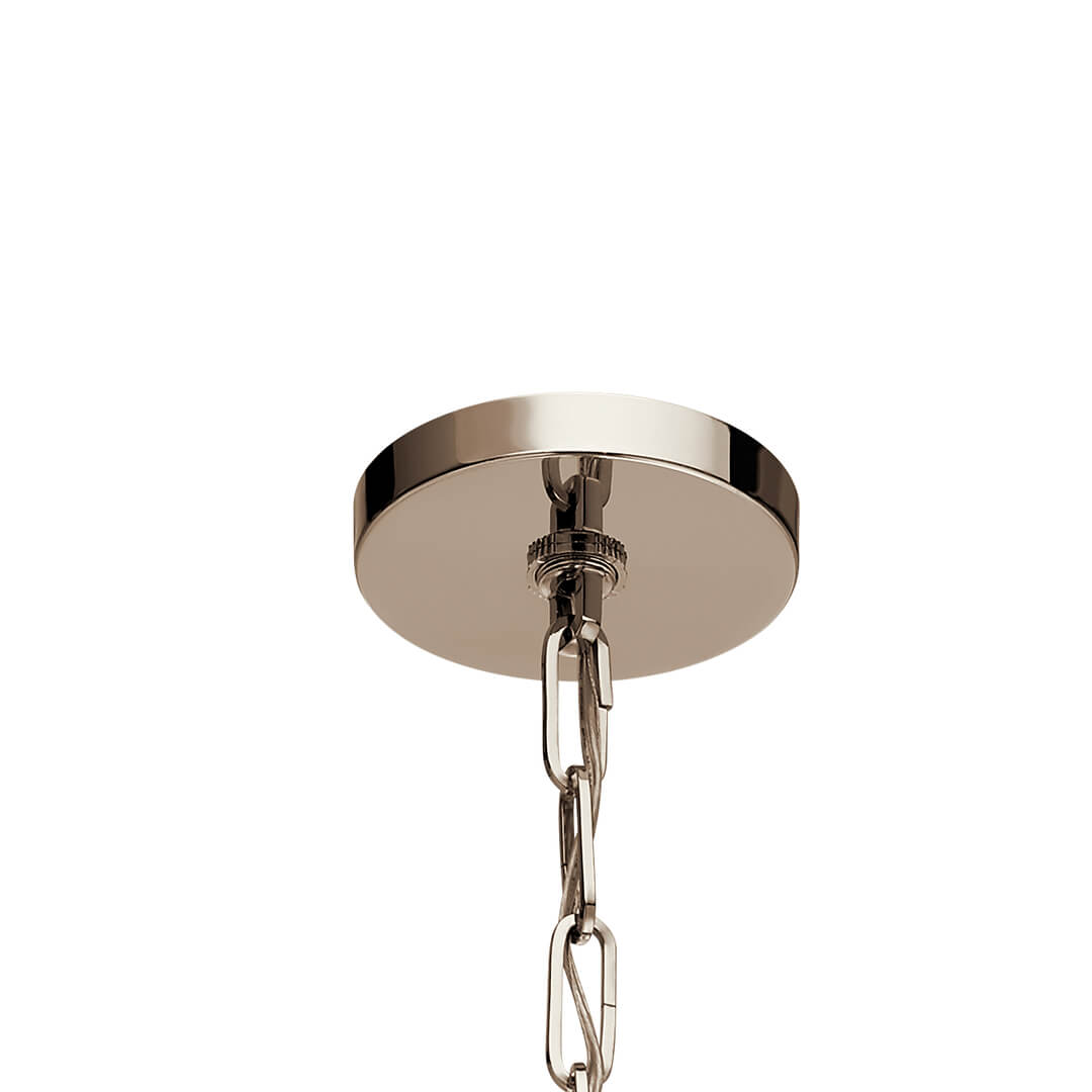 Canopy for the Abbotswell 23.5" Mini Pendant Nickel on a white background
