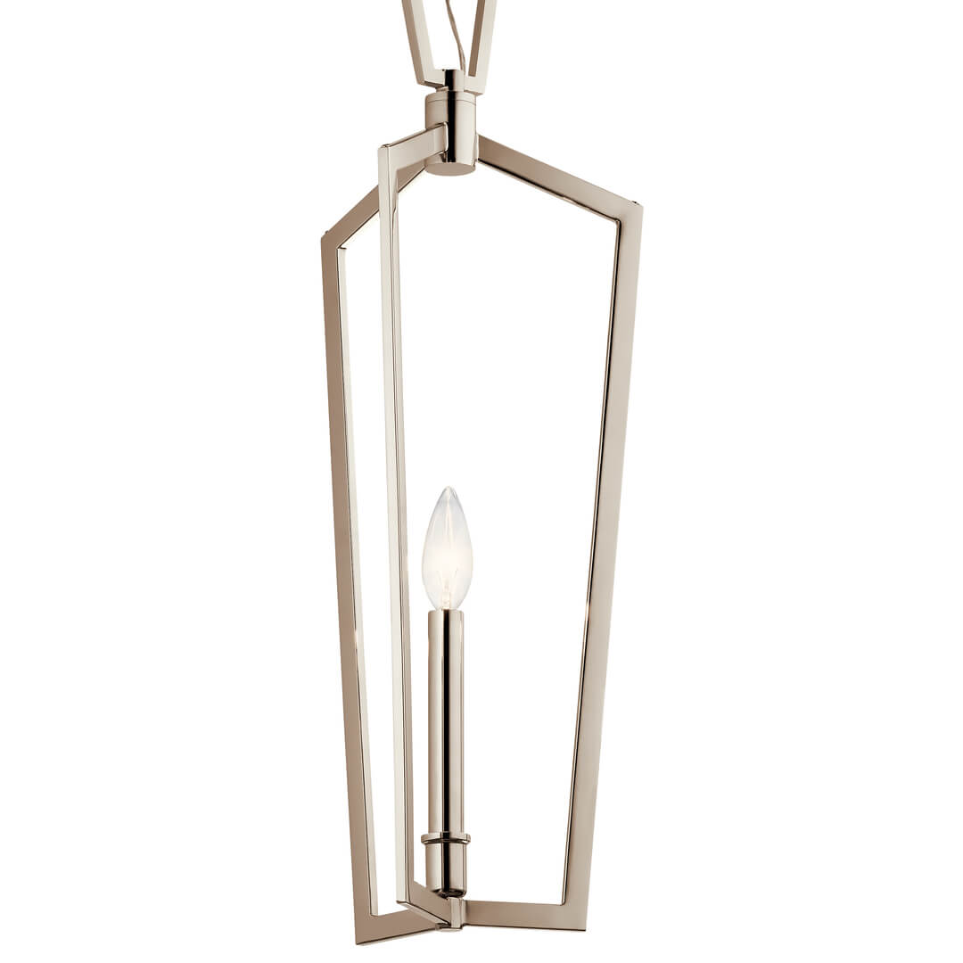 Close up the Abbotswell 23.5" Mini Pendant Nickel on a white background