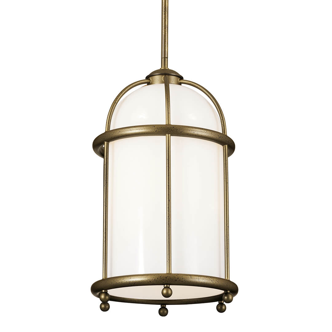 Topiary 1 Light Pendant Character Bronze on a white background