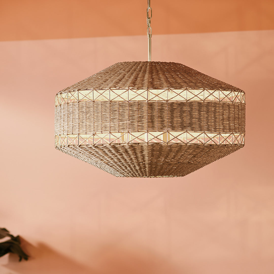 KICHLER Lulo 52744 30.25" Natural Woven Cord Pendant