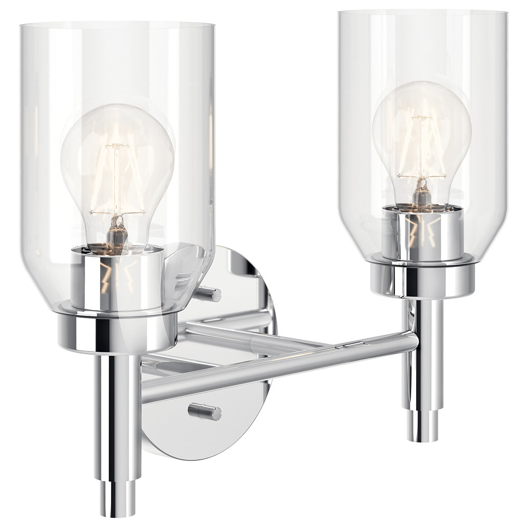 KICHLER Madden 55184 2 Light Vanity with Clear Glass