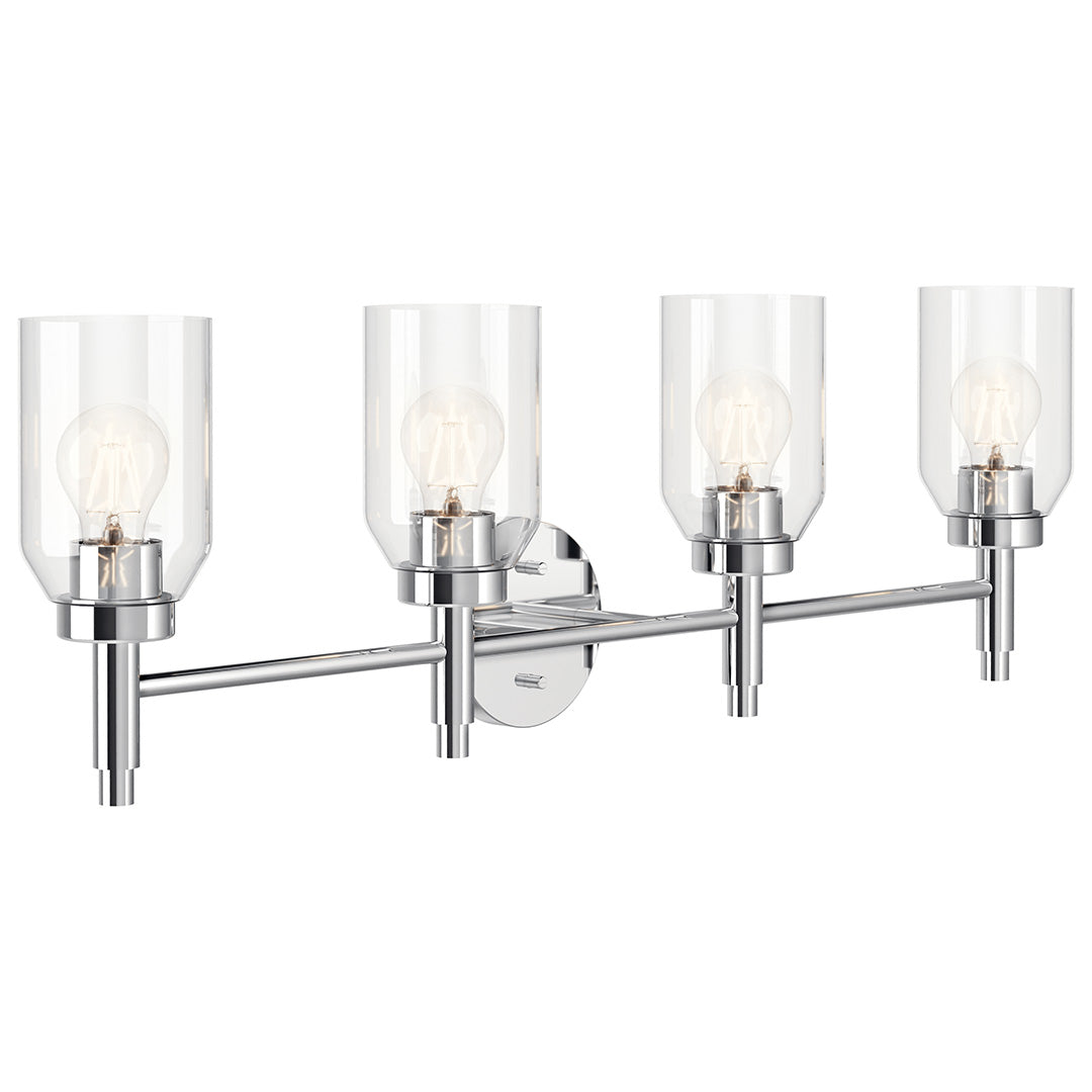 KICHLER Madden 55186 4 Light Vanity with Clear Glass