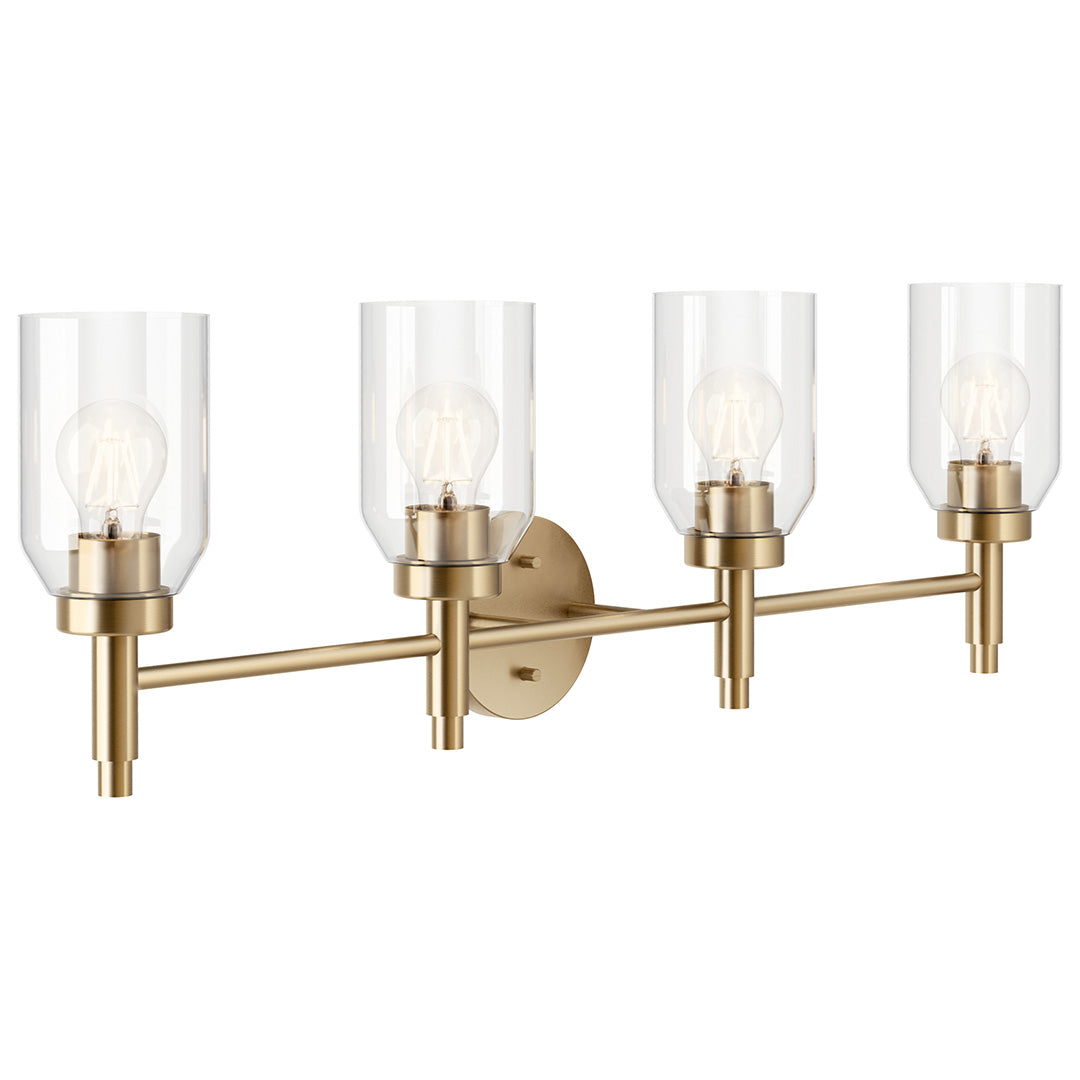 KICHLER Madden 55186 4 Light Vanity with Clear Glass
