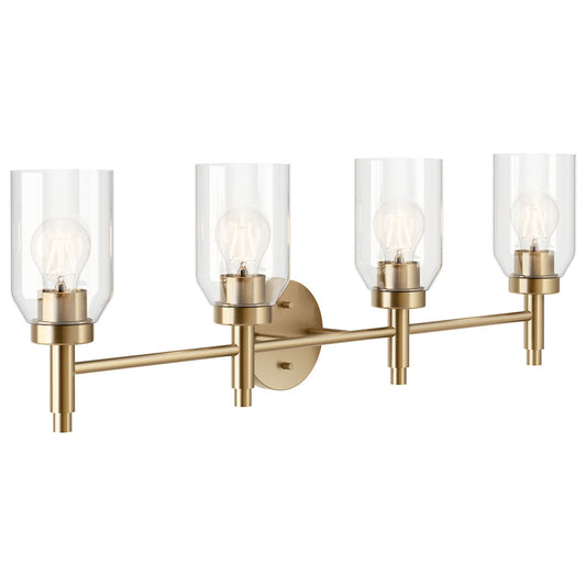 KICHLER Madden 55186 4 Light Vanity with Clear Glass