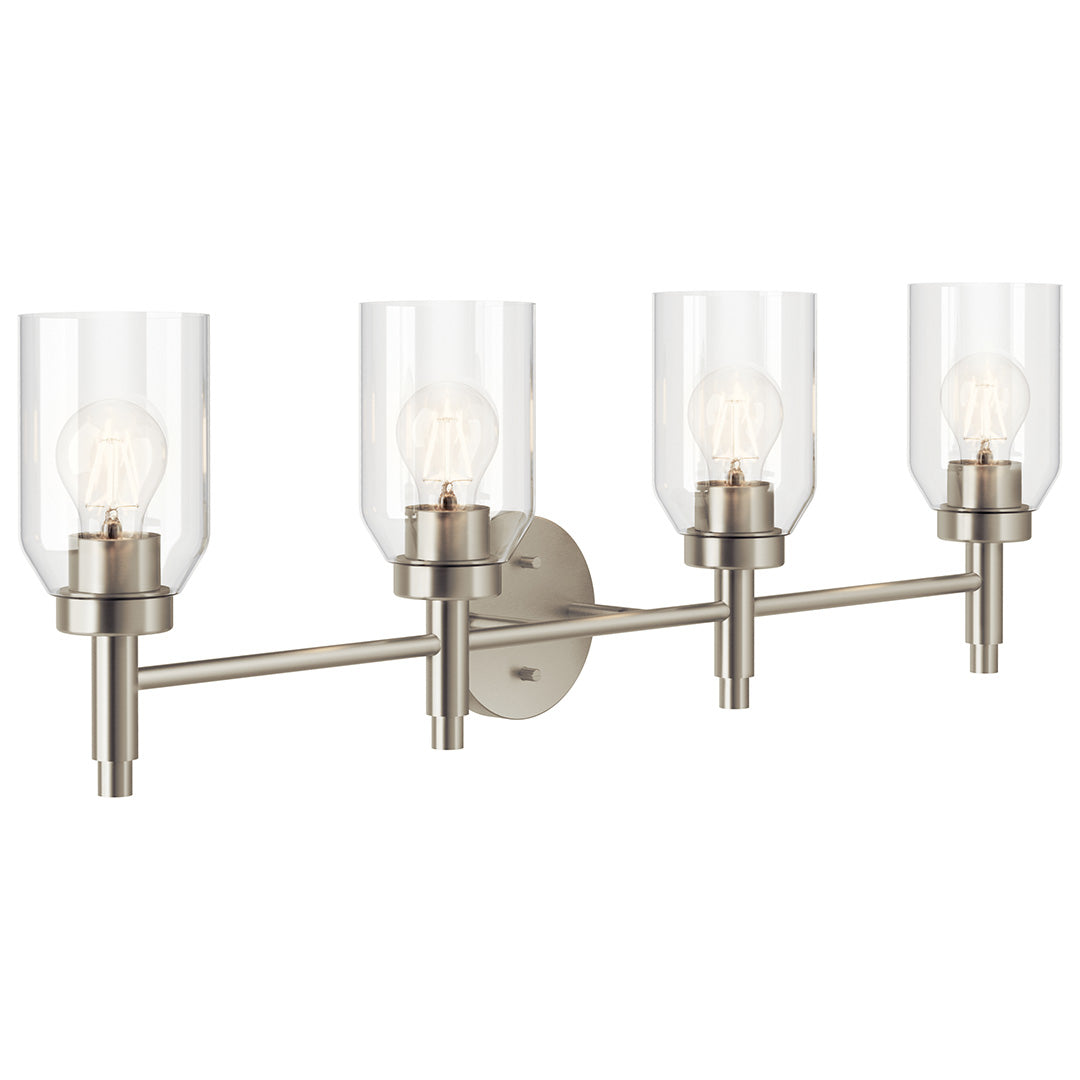 KICHLER Madden 55186 4 Light Vanity with Clear Glass