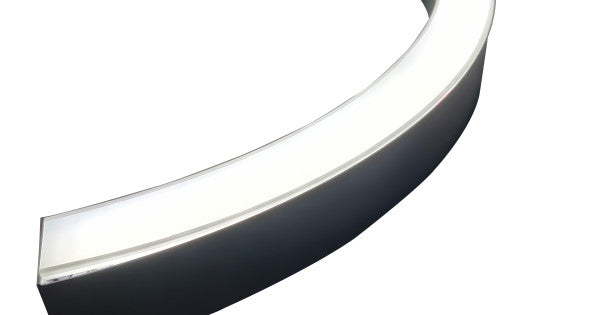 GreenBeam GBLUX-Q LUX Curved 90° Black LED Linear, Power + CCT