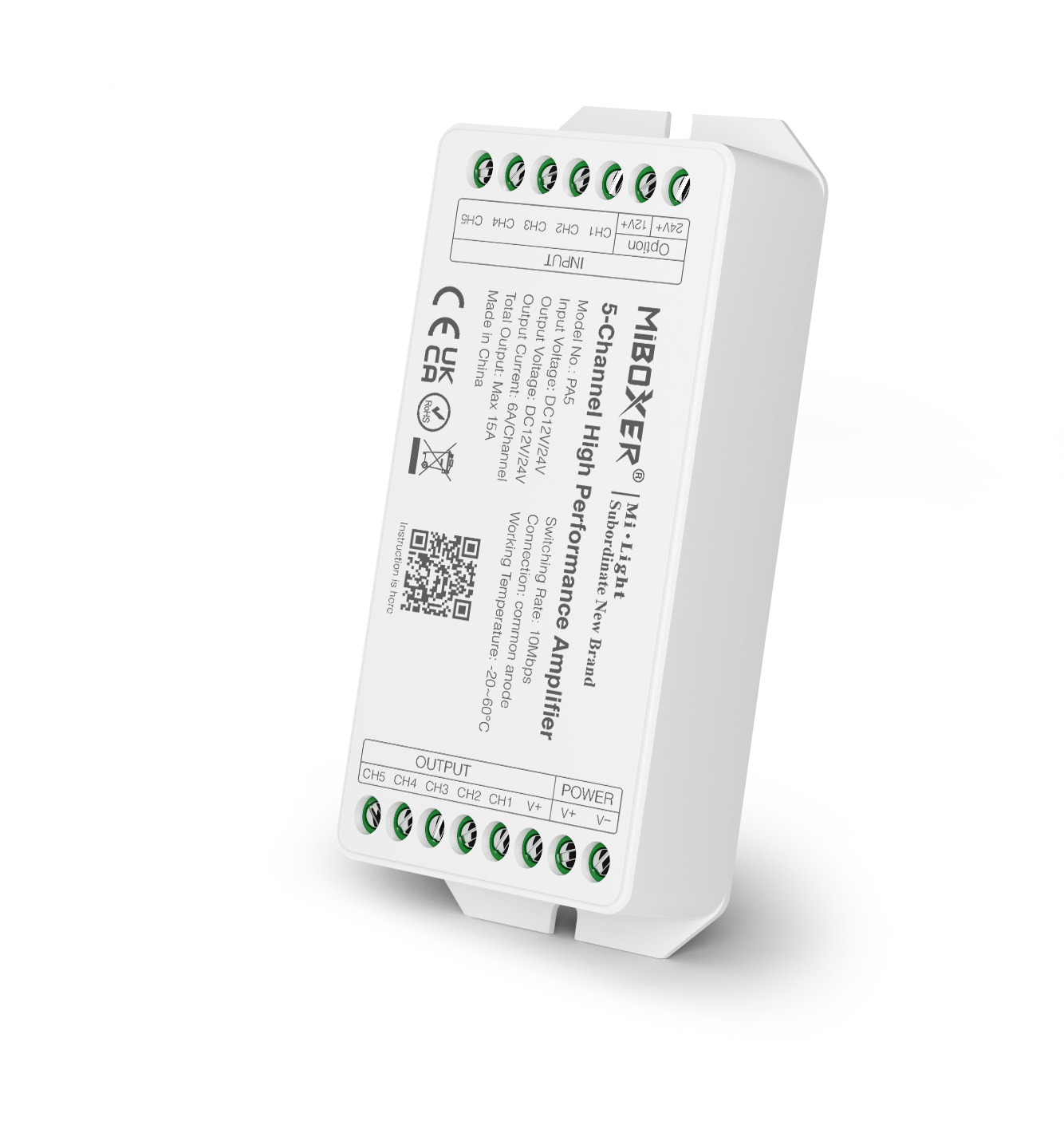 GM Lighting RF-UNV-5CH RGBW LED Controller with Hand Held Remote