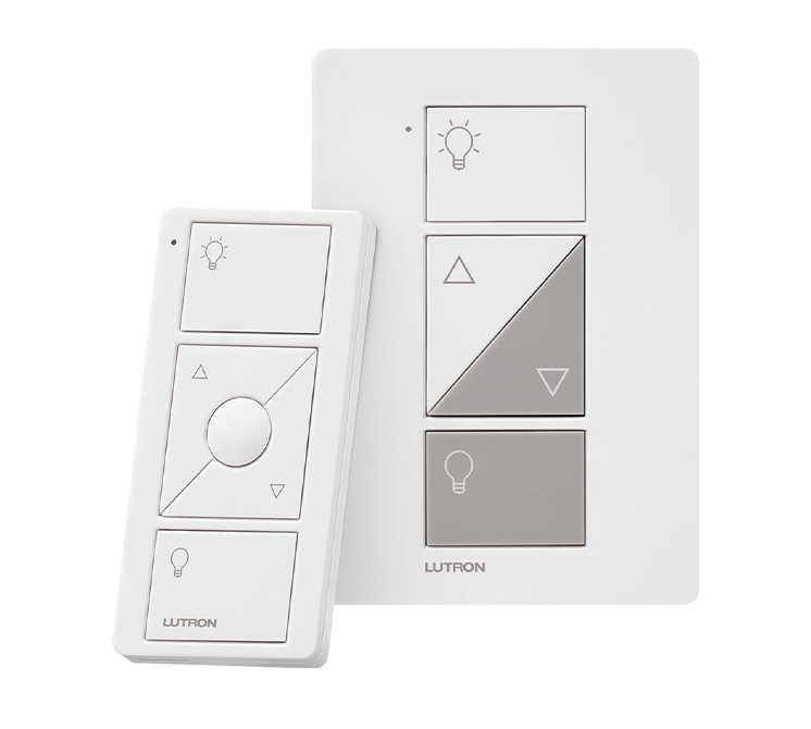 Lutron P-PKG1P-WH Caseta Smart Plug-In Lamp Dimmer Kit with Pico Remote, White