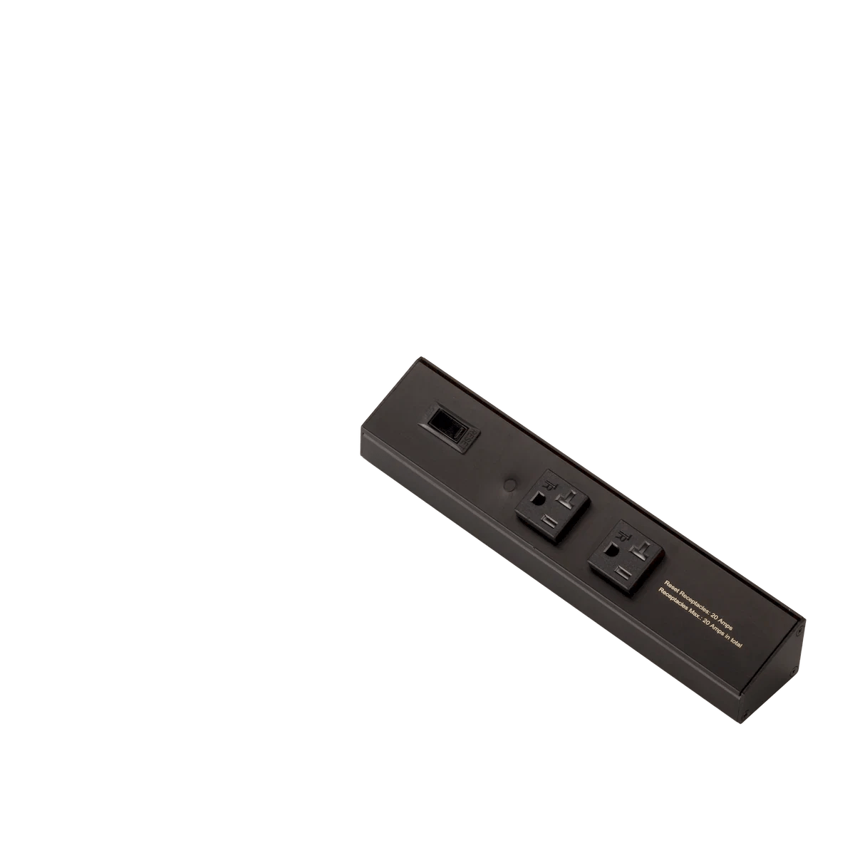 AML-ATOM-120V-10-BKAmerican Lighting ATOM - 120V Undercabinet Power Strip