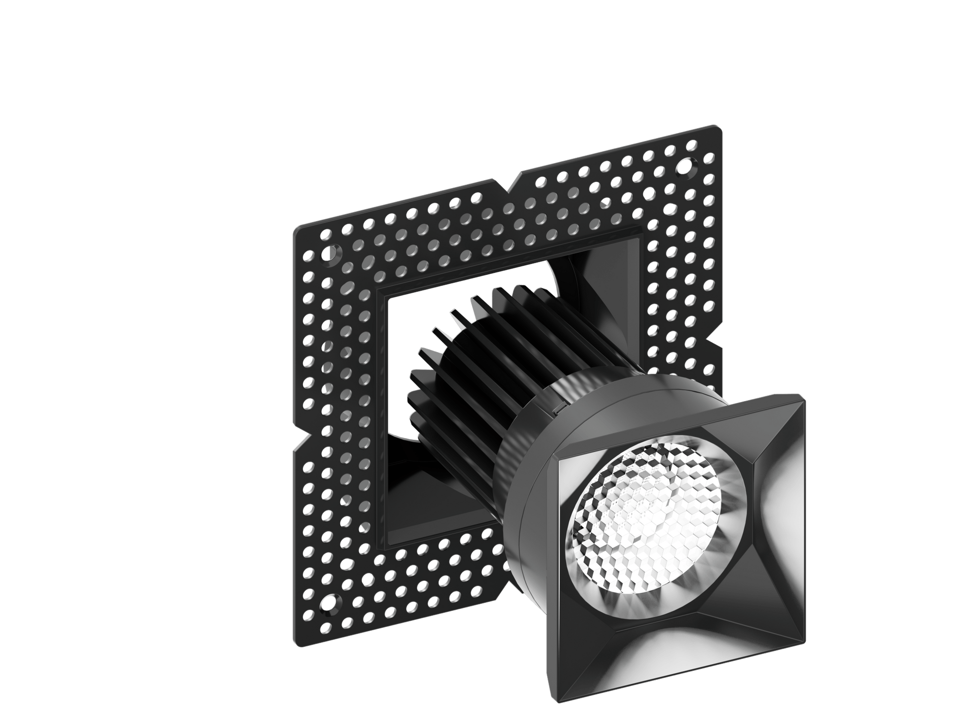 AML - RHYM - DL3Q - 15 - 36 - THNC - 5CCT - BKAmerican Lighting RHYM - DL3Q - 15 Rhyme 3" 15W Deep Baffle Square Downlight
