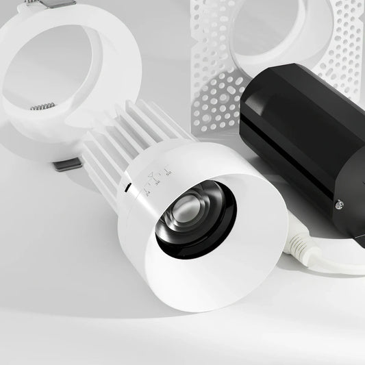 RHYM - DL3R - 15 - 2450 - ZOM - 5CCT - WHAmerican Lighting RHYM - DL3R - 15 - ZOM Rhyme 3" 15W Adjustable Beam Downlight