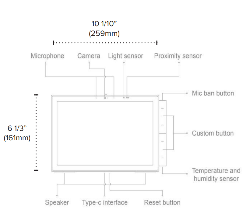 AML - SPKPL - CTRL - 10American Lighting SPKPL - CTRL - 10 Spektrum+ 10 Inch Touch Screen Wall Mount Control Panel