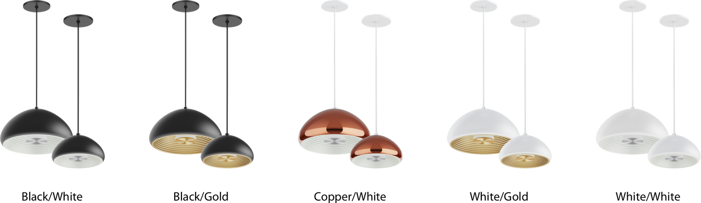RAB AURA-P8 8W Decorative Pendant 27K
