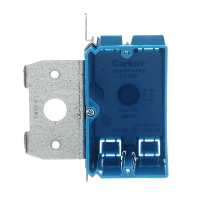 Carlon - B121ADJCarlon B121ADJ One - Gang Adjustable Nail - On New Work Outlet Box