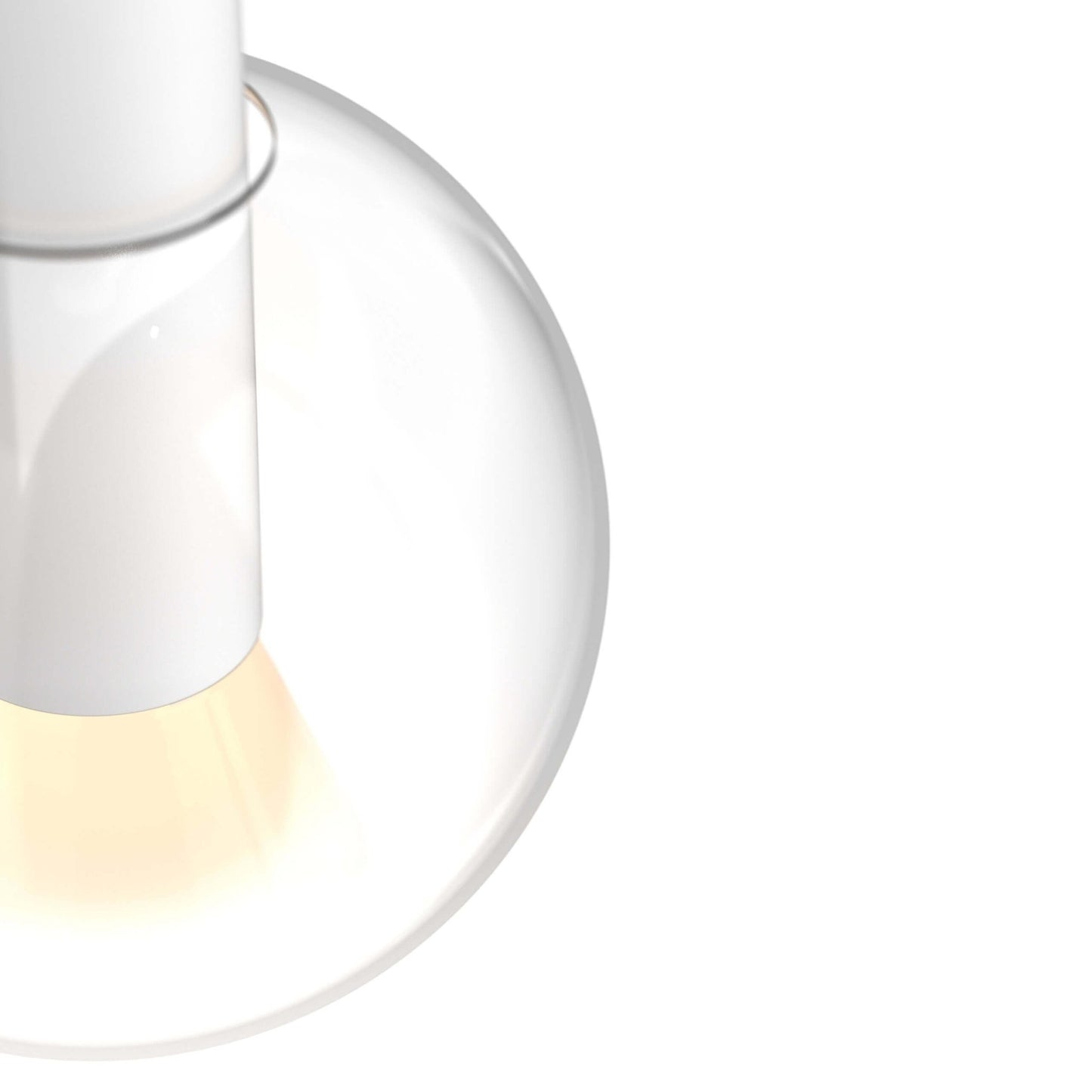 DALS - IRPD - CC - WHDALS Iris 9" 12W LED Blown Glass Pendant Light Selectable CCT