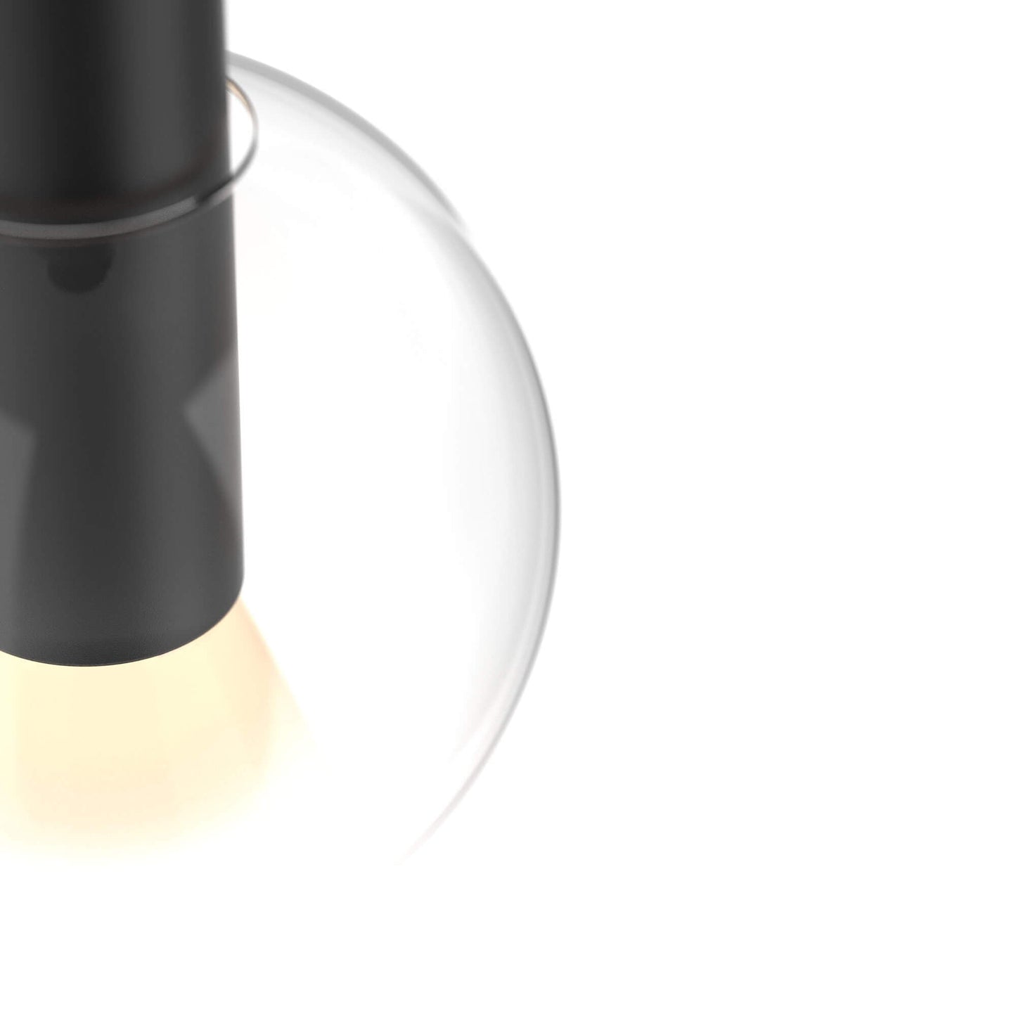 DALS - IRPD - CC - BKDALS Iris 9" 12W LED Blown Glass Pendant Light Selectable CCT