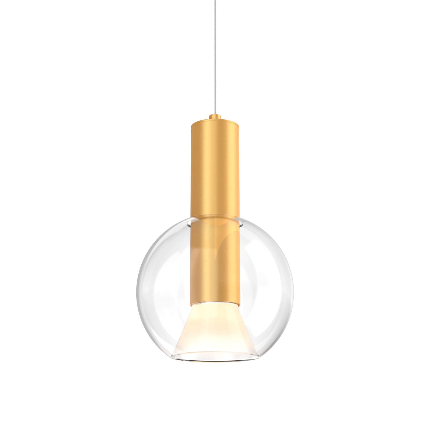 DALS - IRPD - CC - GDDALS Iris 9" 12W LED Blown Glass Pendant Light Selectable CCT