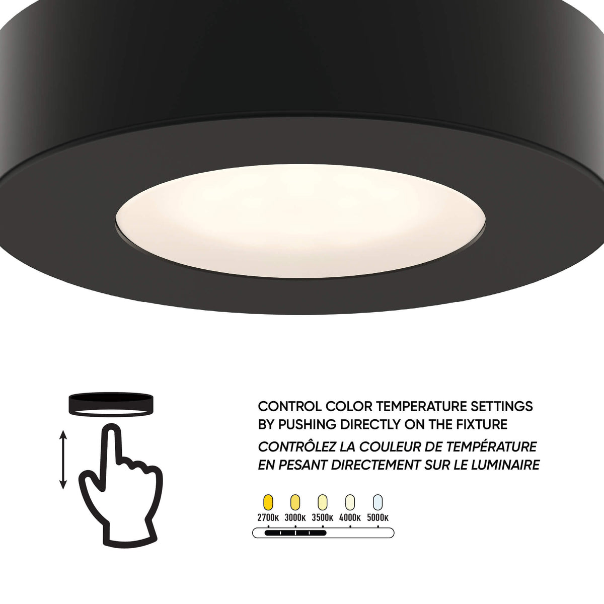 DALS-4024S-CC-GDDals Lighting 4024S - CC 4W 24V LED Surface Mount Puck Light Selectable CCT
