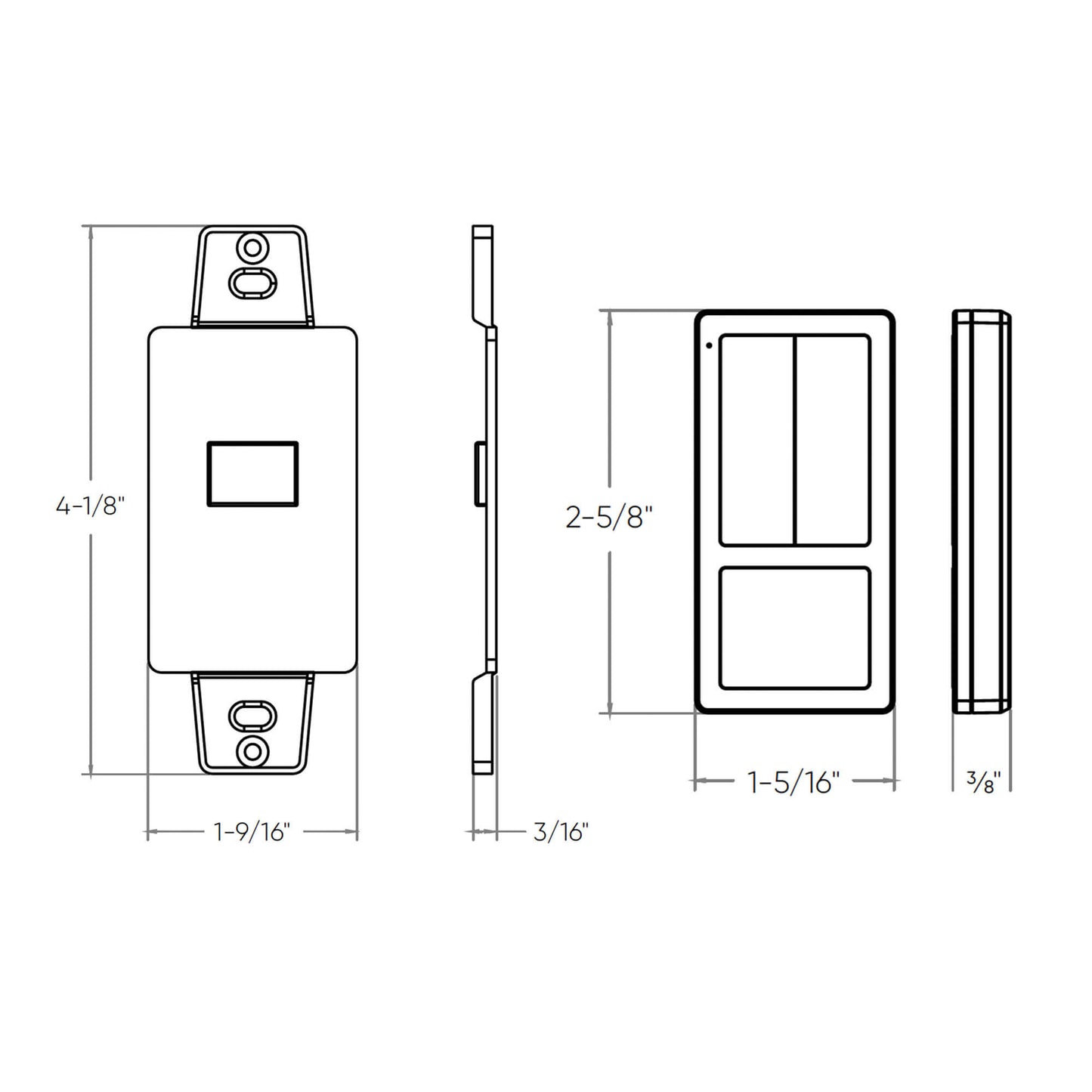 DALS - DCP - RMCTDals Lighting DCP - RMCT Clicc Smart Wall Controller