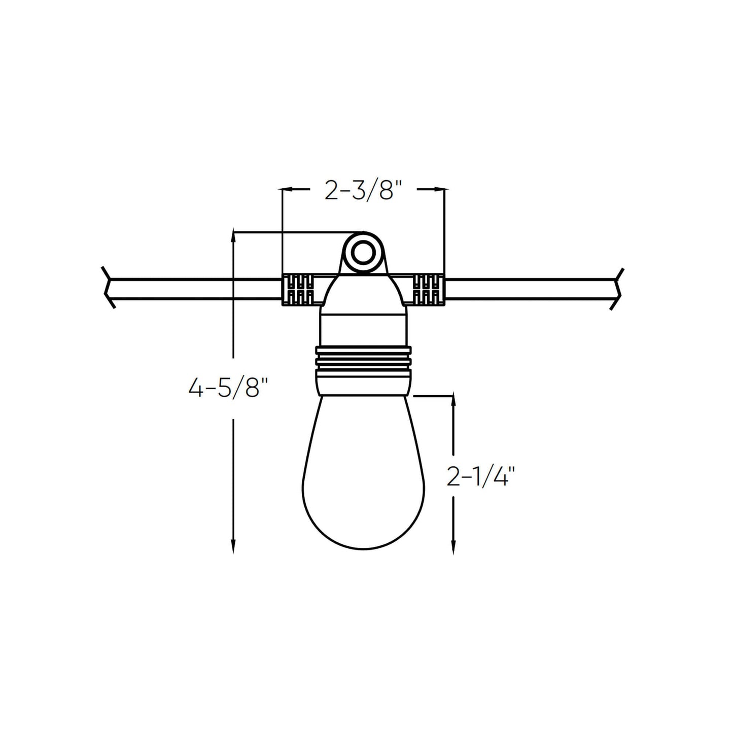 DALS - DCP - STG48Dals Lighting DCP - STG48 48′ Smart Outdoor String Light RGBTW