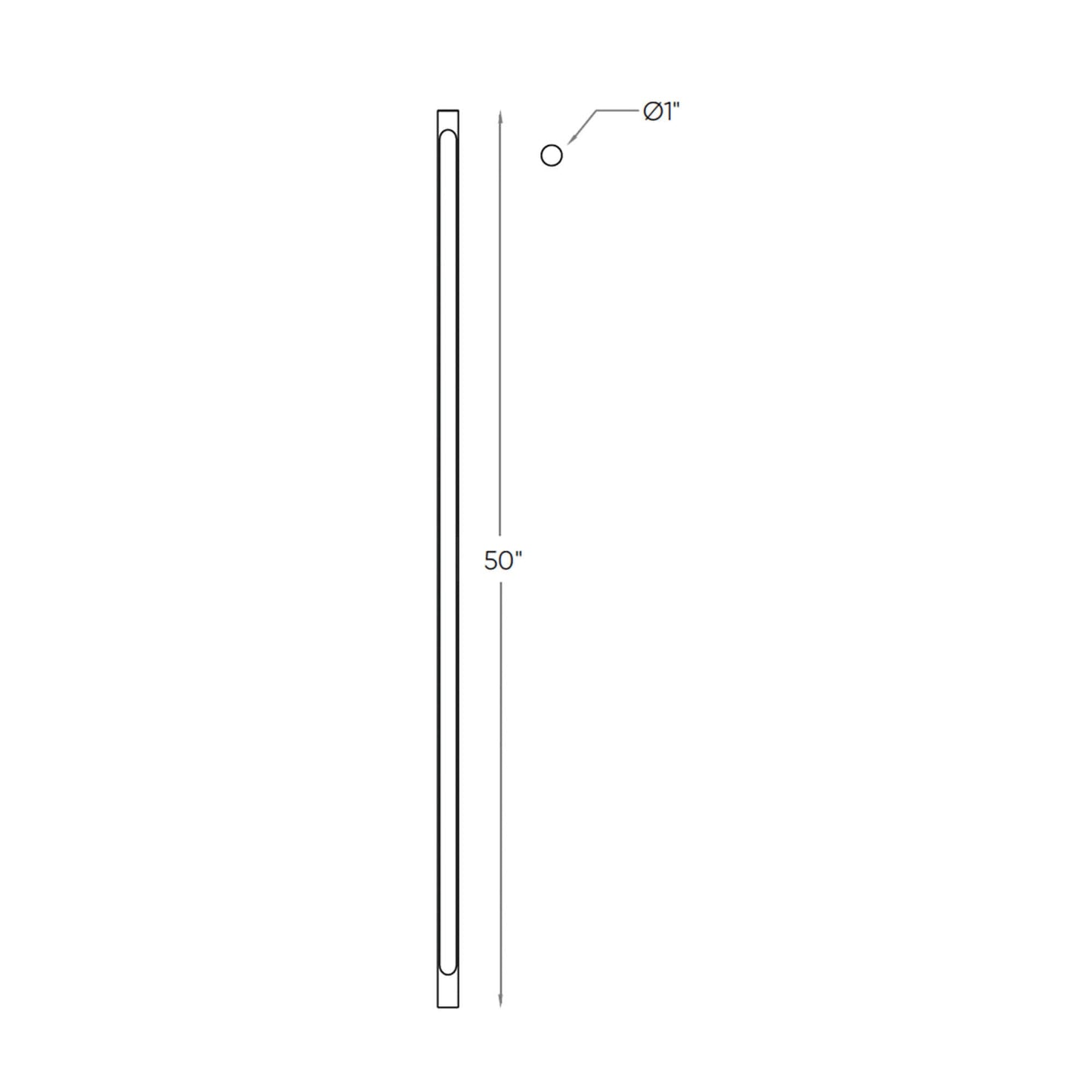 DALS - DCP - STK50Dals Lighting DCP - STK50 12W 50" Smart Pathway Light RGBTW