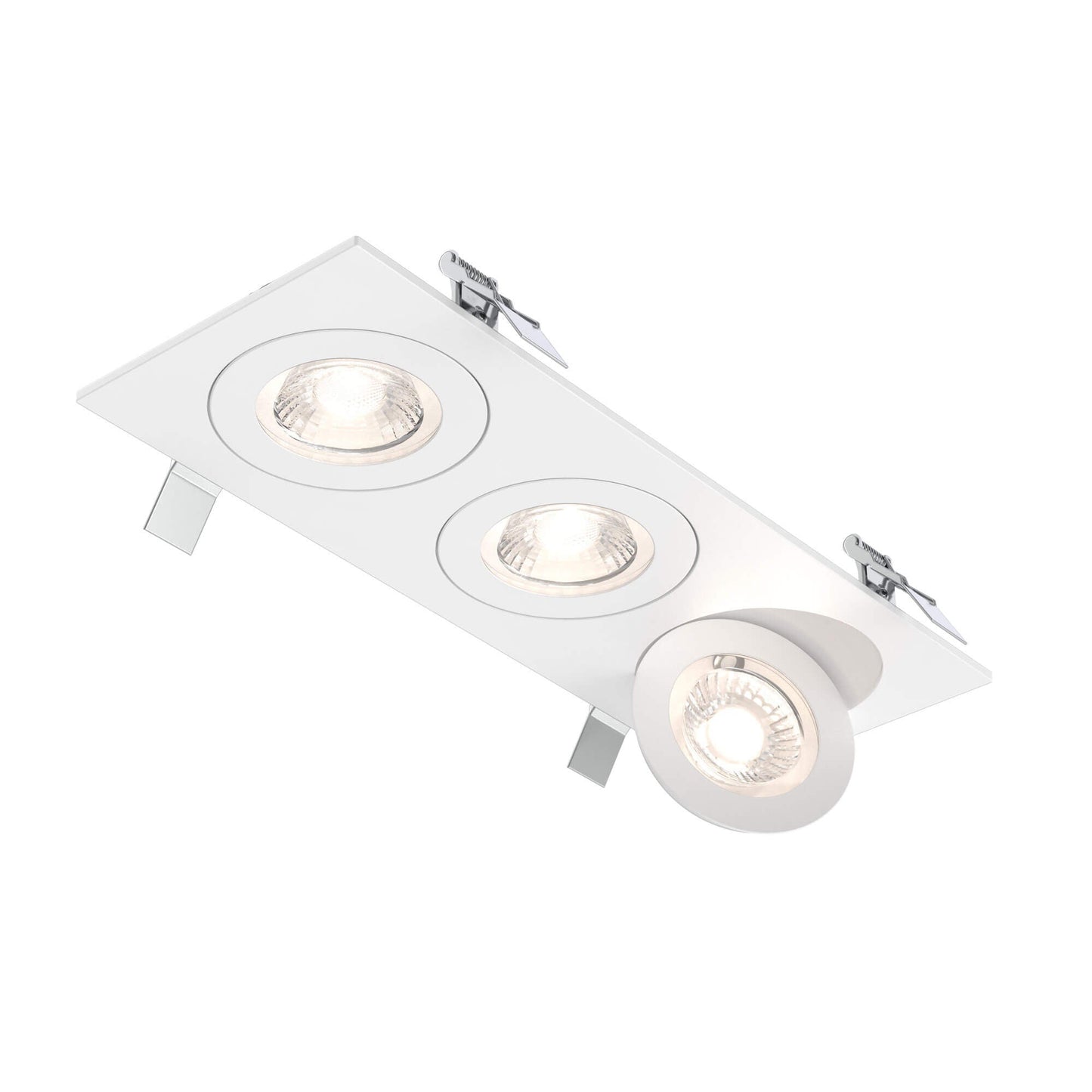 DALS - FGM4 - CC - TRIO - WHDals Lighting FGM4SQ - CC - TRIO Triple 4″ 27W LED Pivoting Gimbal Selectable CCT