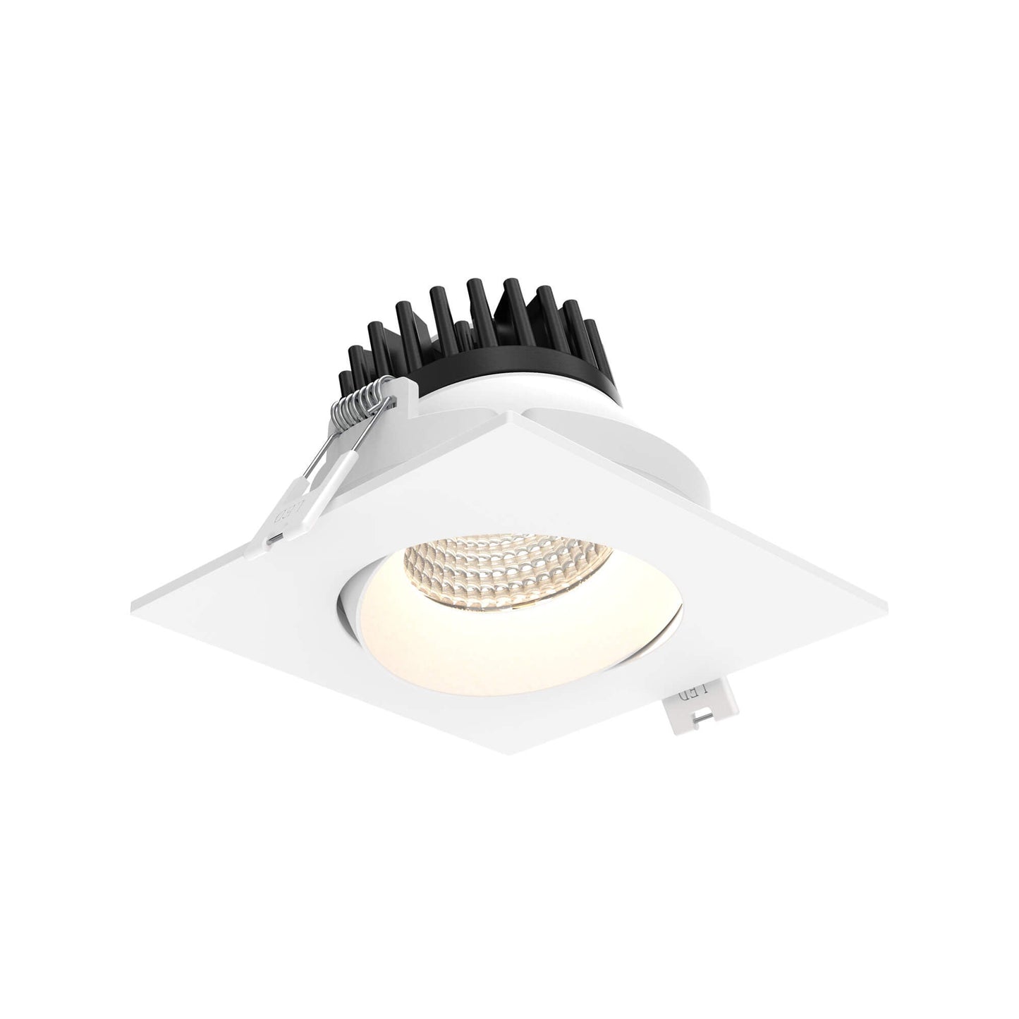 DALS - GBR35SQ - CC - WHDals Lighting GBR35SQ - CC 3.5” 12W Square Regressed Gimbal Downlight Selectable CCT