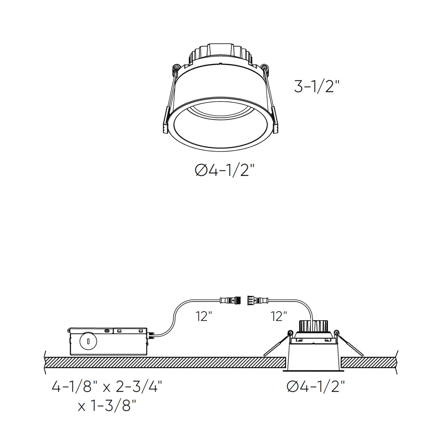 DALS - RGM4 - CC - BKDals Lighting RGM4 - CC 4” 12W LED Gimbal Downlight Selectable CCT