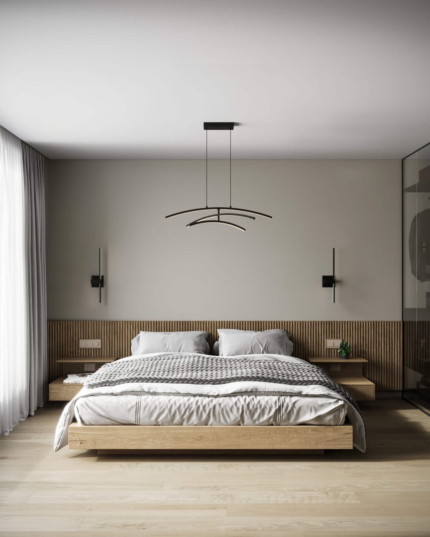 DALS - W3PD36 - CC - GDDals Lighting W3PD36 - CC Sway 36" 31W Three Tiered Pendant Selectable CCT