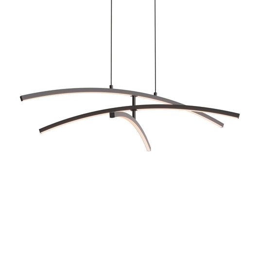 DALS - W3PD36 - CC - BKDals Lighting W3PD36 - CC Sway 36" 31W Three Tiered Pendant Selectable CCT