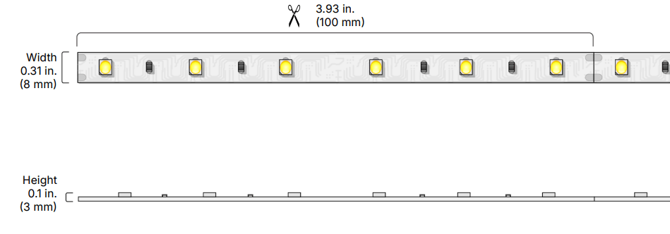 DIODE - DI - 24V - BLBSC1 - 27 - 016DiodeLED DI - 24V - BLBSC1 Blaze 100 1.5W/FT 24V Tape Light 27 - 50K 8MM