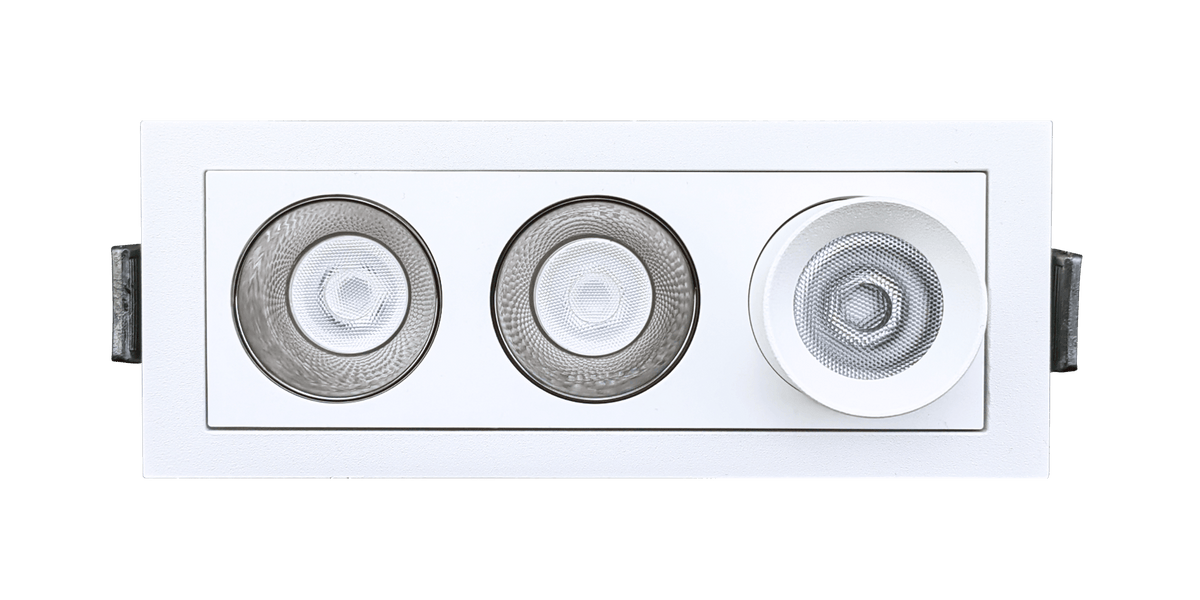 GDL-G21133Goodlite Dipper G21133 2" 9W 3 Head Combo Downlight Selectable CCT