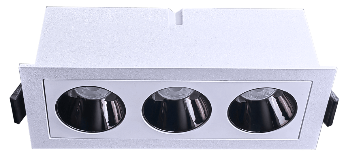 GDL-G21173Goodlite Dipper G21173 2" 9W 3 Head Fixed Downlight Selectable CCT