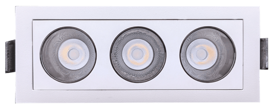 GDL-G21173Goodlite Dipper G21173 2" 9W 3 Head Fixed Downlight Selectable CCT