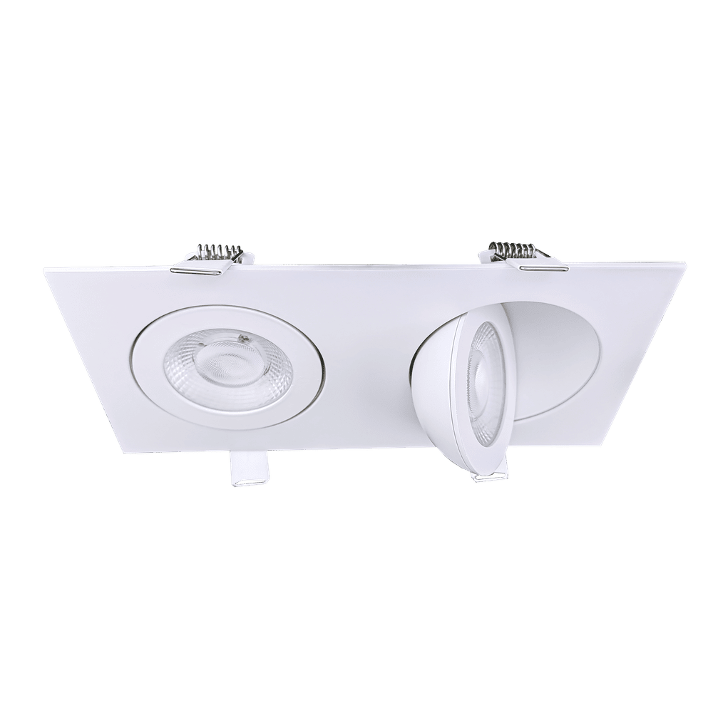 GDL - G01022Goodlite Flarion G - 01022 3.5" 20W LED 2 Head Rotating Gimbal Selectable CCT
