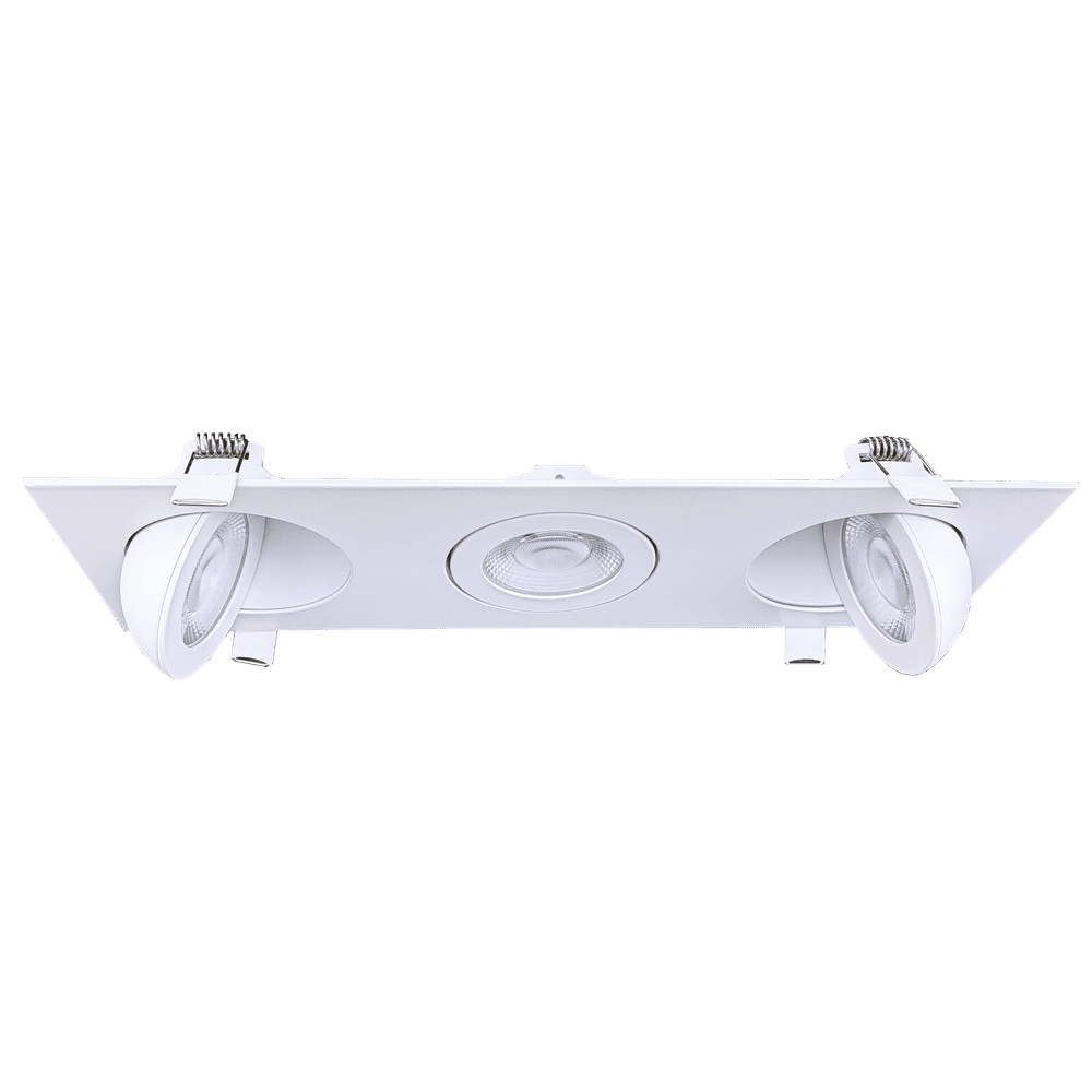 GDL - G01023Goodlite Flarion G - 01023 3.5" 27W LED 3 Head Rotating Gimbal Selectable CCT