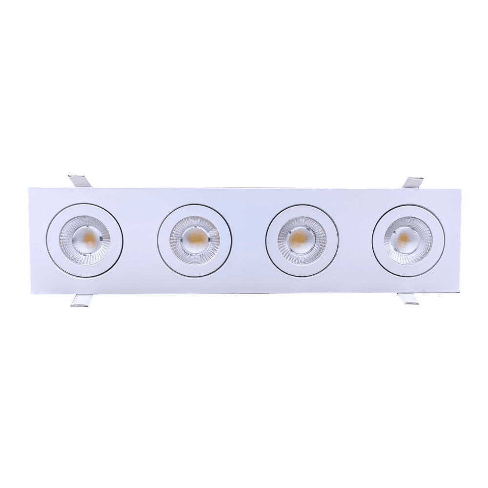 GDL - G01024Goodlite Flarion G - 01024 3.5" 36W LED 4 Head Rotating Gimbal Selectable CCT