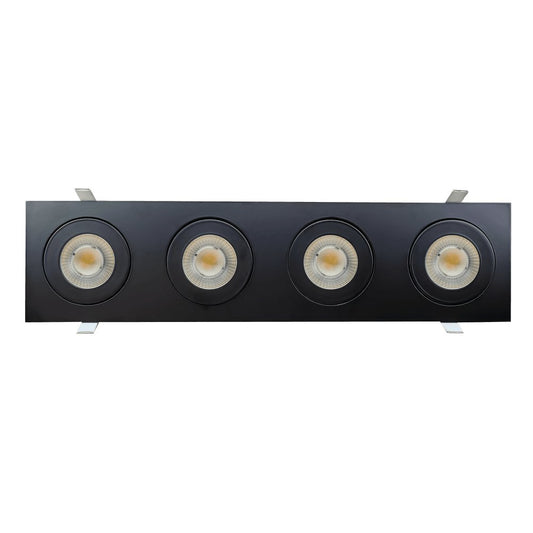 GDL - G01124Goodlite Flarion G - 01124 3.5" 36W LED 4 Head Rotating Gimbal Selectable CCT