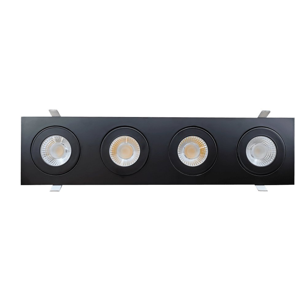 GDL-G01324Goodlite Flarion G-01324 4" 48W LED 4 Head Rotating Gimbal Selectable CCT