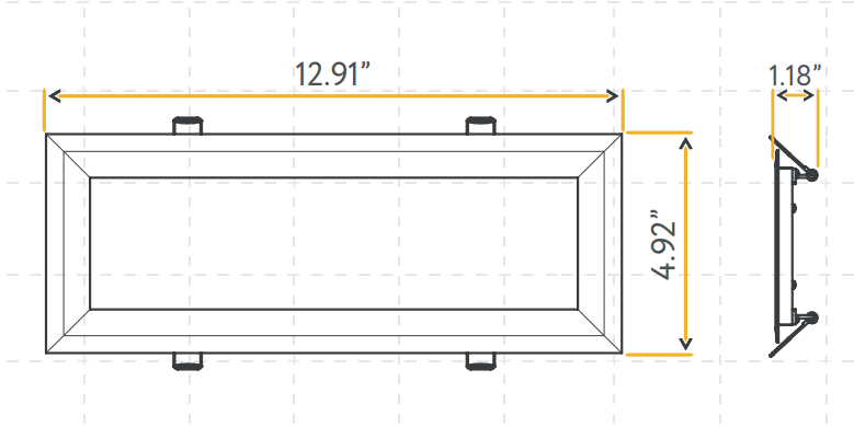 GDL - G11141Goodlite G - 11141 12" 20W Linear Recessed Light Selectable CCT