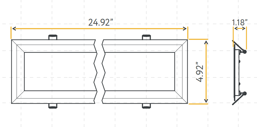 GDL - G11142Goodlite G - 11142 24" 40W Linear Recessed Light Selectable CCT