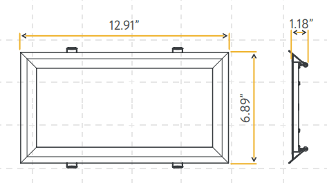 GDL-G11161Goodlite G-11161 12" 24W Linear Recessed Light Selectable CCT