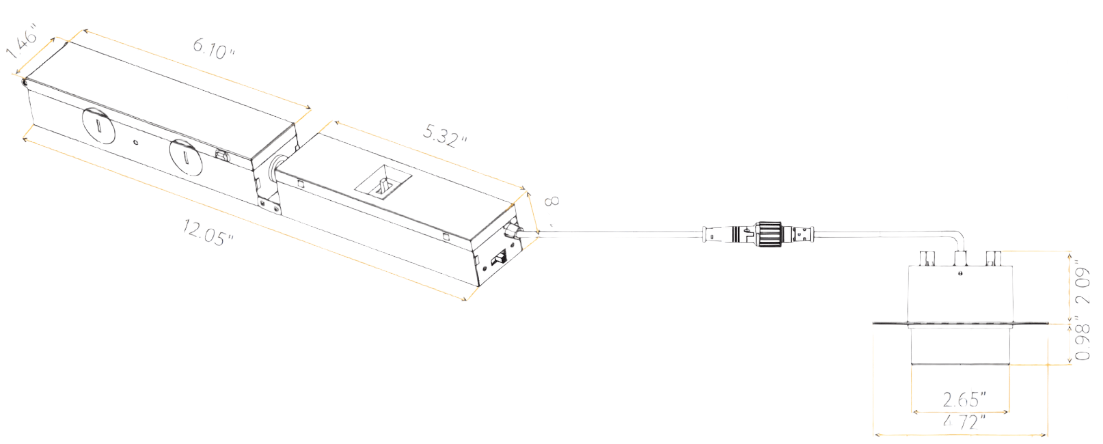 GDL - G20453Goodlite G - 20453 3″ 15W LED Drop Trimless Spotlight Selectable CCT/Wattage