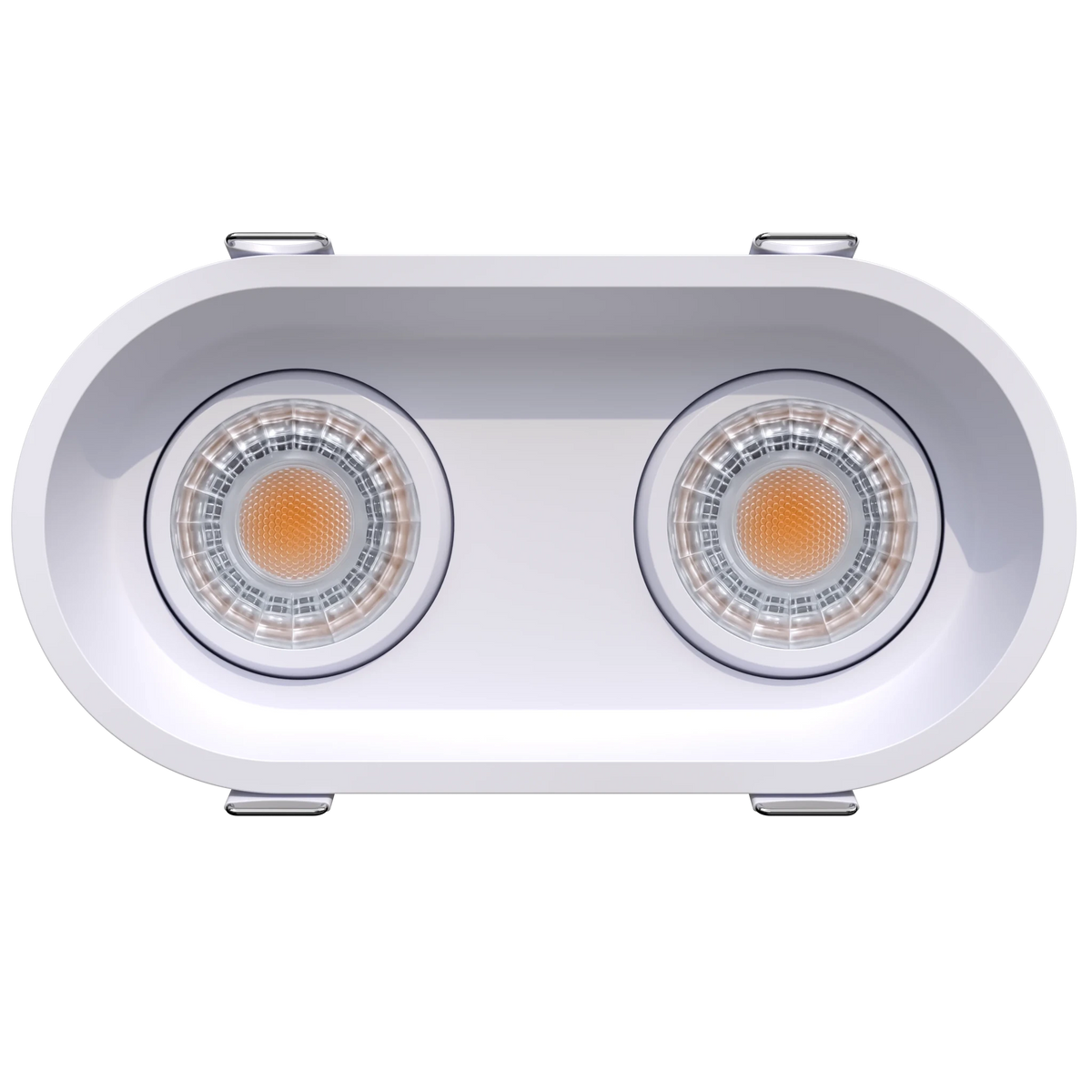 GDL-G23302Goodlite G - 23302 3" 15W 2 Head Oval Trim Gimbal Selectable CCT