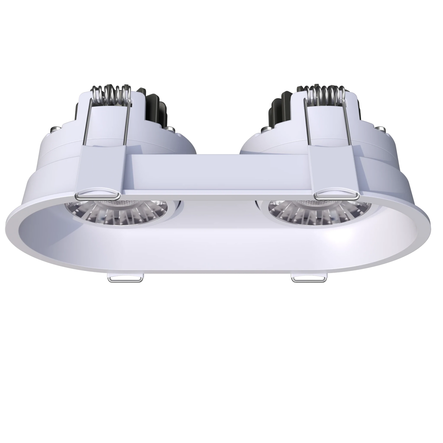 GDL-G23302Goodlite G - 23302 3" 15W 2 Head Oval Trim Gimbal Selectable CCT