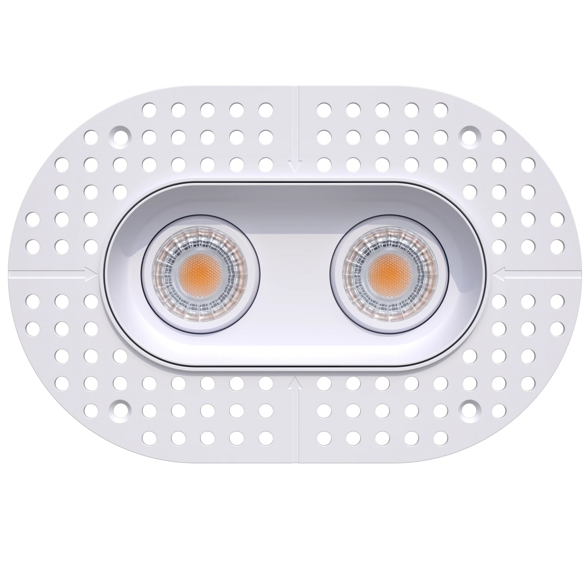 GDL-G23322Goodlite G - 23322 3" 15W 2 Head Oval Trimless Gimbal Selectable CCT