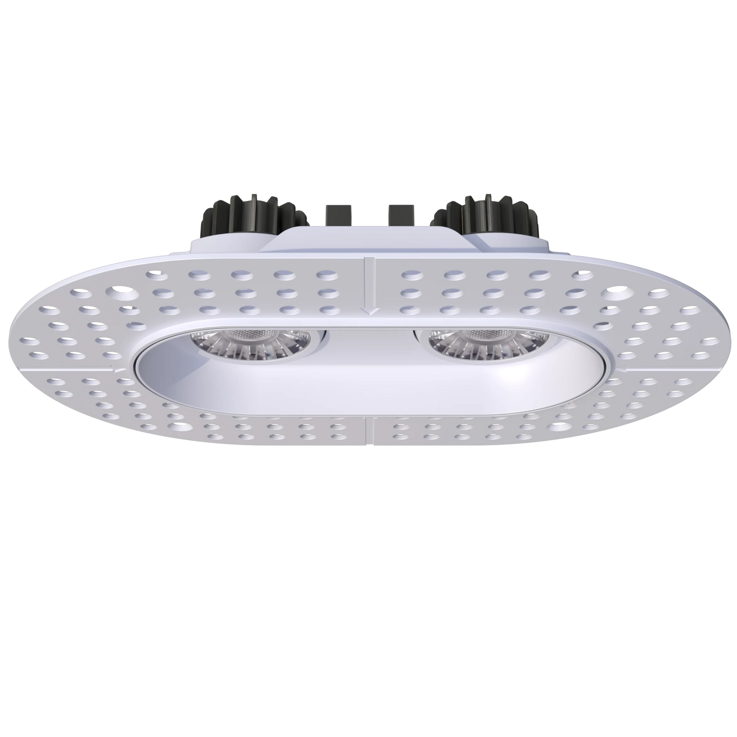 GDL-G23322Goodlite G - 23322 3" 15W 2 Head Oval Trimless Gimbal Selectable CCT